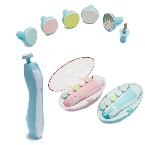 Safe Electric Baby Nail Cutter | LED Trimmer & Grooming