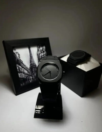 Lightweight Aura Black Quartz Watch