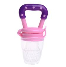 Baby Fruit Feeder Pacifier Silicone Design in pink