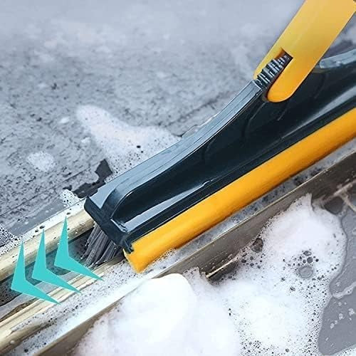 2-in-1 Floor Cleaning Brush – Long Handle Scrubber with Rotatable Head for Bathroom, Tile & Windows