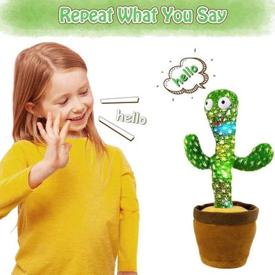 Dancing cactus toy with voice recording feature