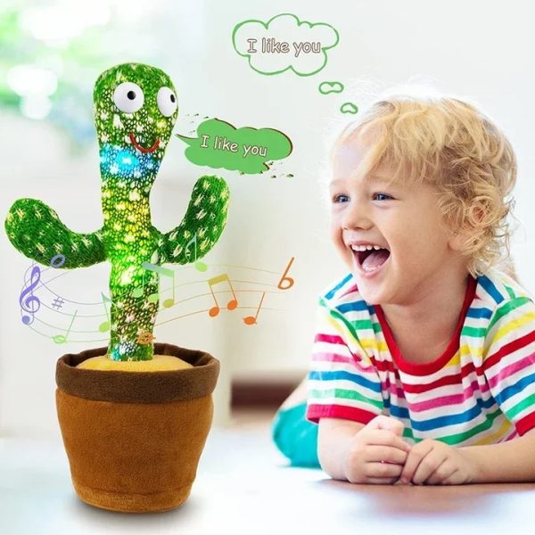 Dancing Cactus Toy singing and talking plush for kids