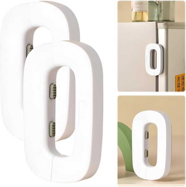 Child Safety Fridge Lock – Self Adhesive Double Button Guard
