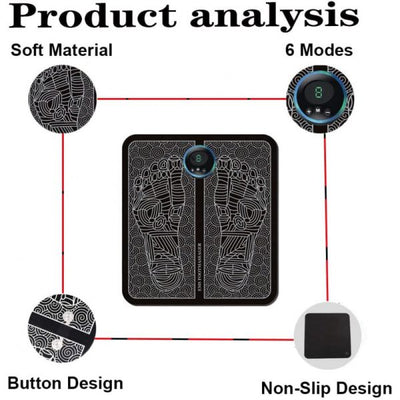 EMS Foot Massager Mat – Electric Pain Relief & Blood Circulation Pad