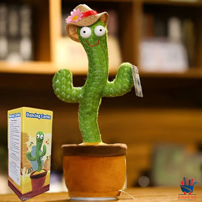 Fun and educational plush cactus toy for children