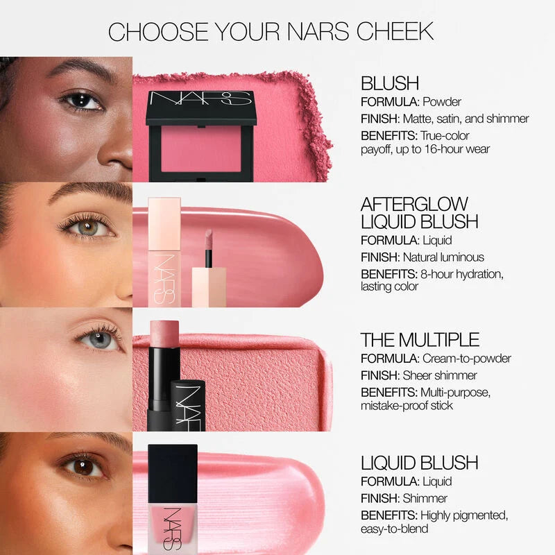 Glowing cheeks using radiant liquid blush