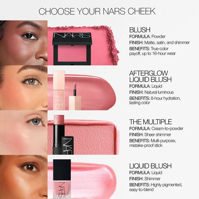 Glowing cheeks using radiant liquid blush