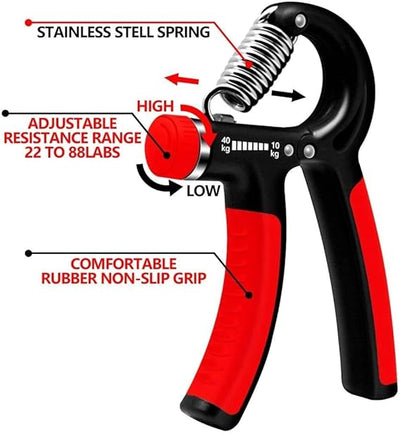 Hand Gripper – Adjustable Hand Grip Strengthener for Forearm & Wrist