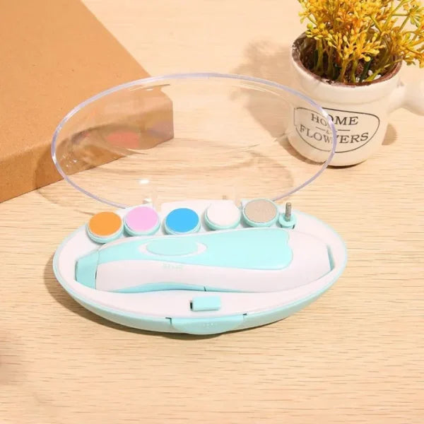 Safe Electric Baby Nail Cutter | LED Trimmer & Grooming