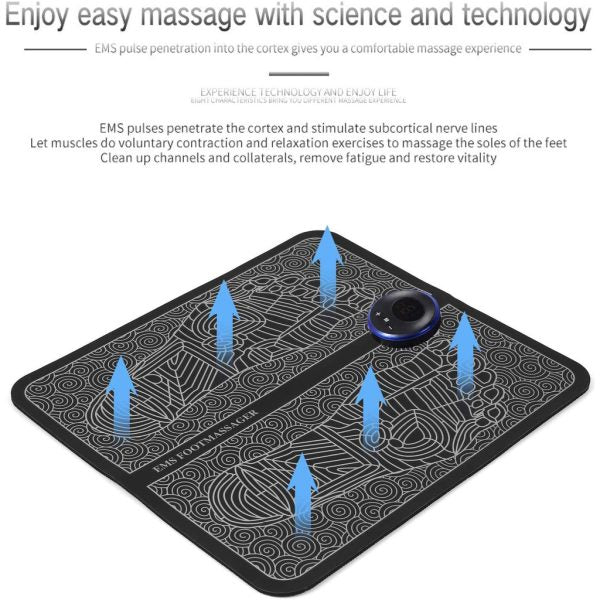 EMS Foot Massager Mat – Electric Pain Relief & Blood Circulation Pad