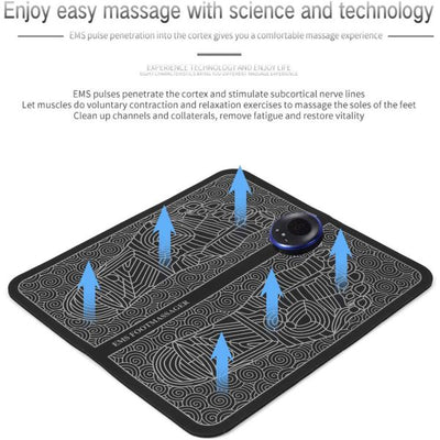 EMS Foot Massager Mat – Electric Pain Relief & Blood Circulation Pad