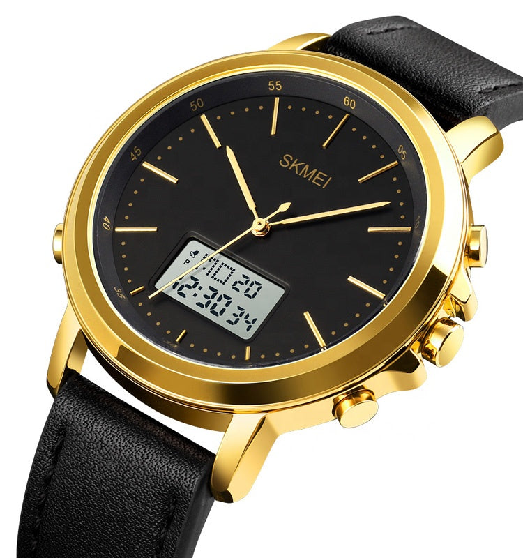 Skmei Men’s Digital Analog Watch 1652 in gold white