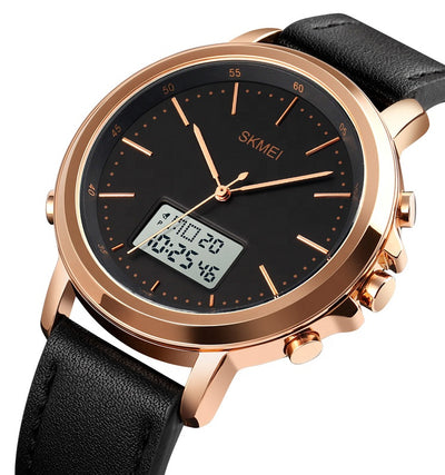 Skmei Men’s Digital Analog Watch 1652 in rose gold white