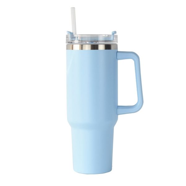 Stanley 40oz Vacuum Insulated Tumbler with Straw n blue