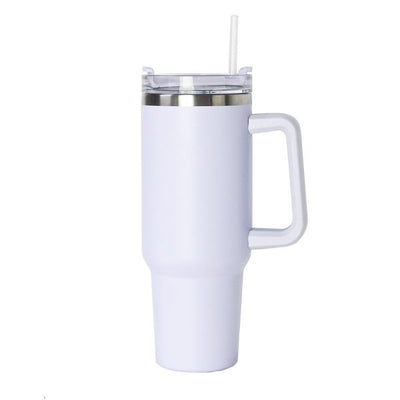 Stanley 40oz Vacuum Insulated Tumbler with Straw in white