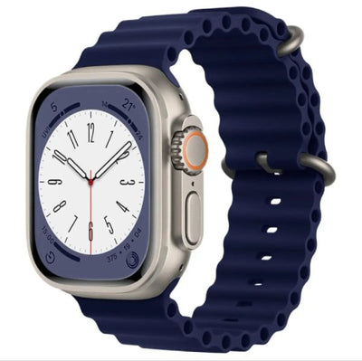 T800 smartwatch with HD digital display in blue design