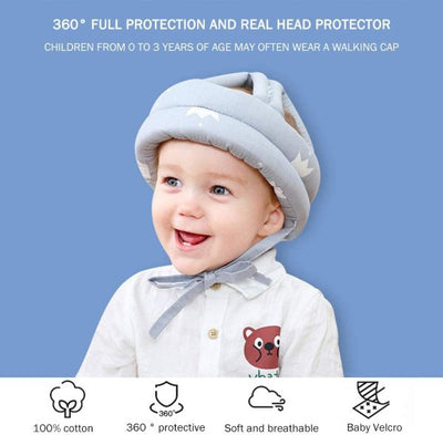 Soft Baby Safety Helmet – Head Protector for Crawling Kids