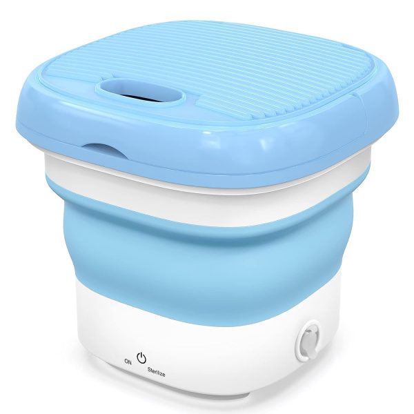 Portable Mini Folding Washing Machine with Dryer – Space-Saving Laundry Solution