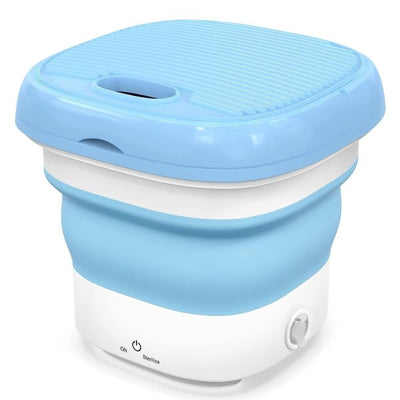 Portable Mini Folding Washing Machine with Dryer – Space-Saving Laundry Solution